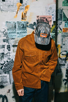 Men's New West Relaxed Overshirt in the color Washed Copper Corduroy - Men's Lifestyle image