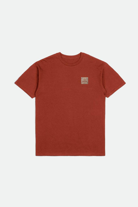 Alpha Square S/S Standard Tee - Barn Red/Field Floral