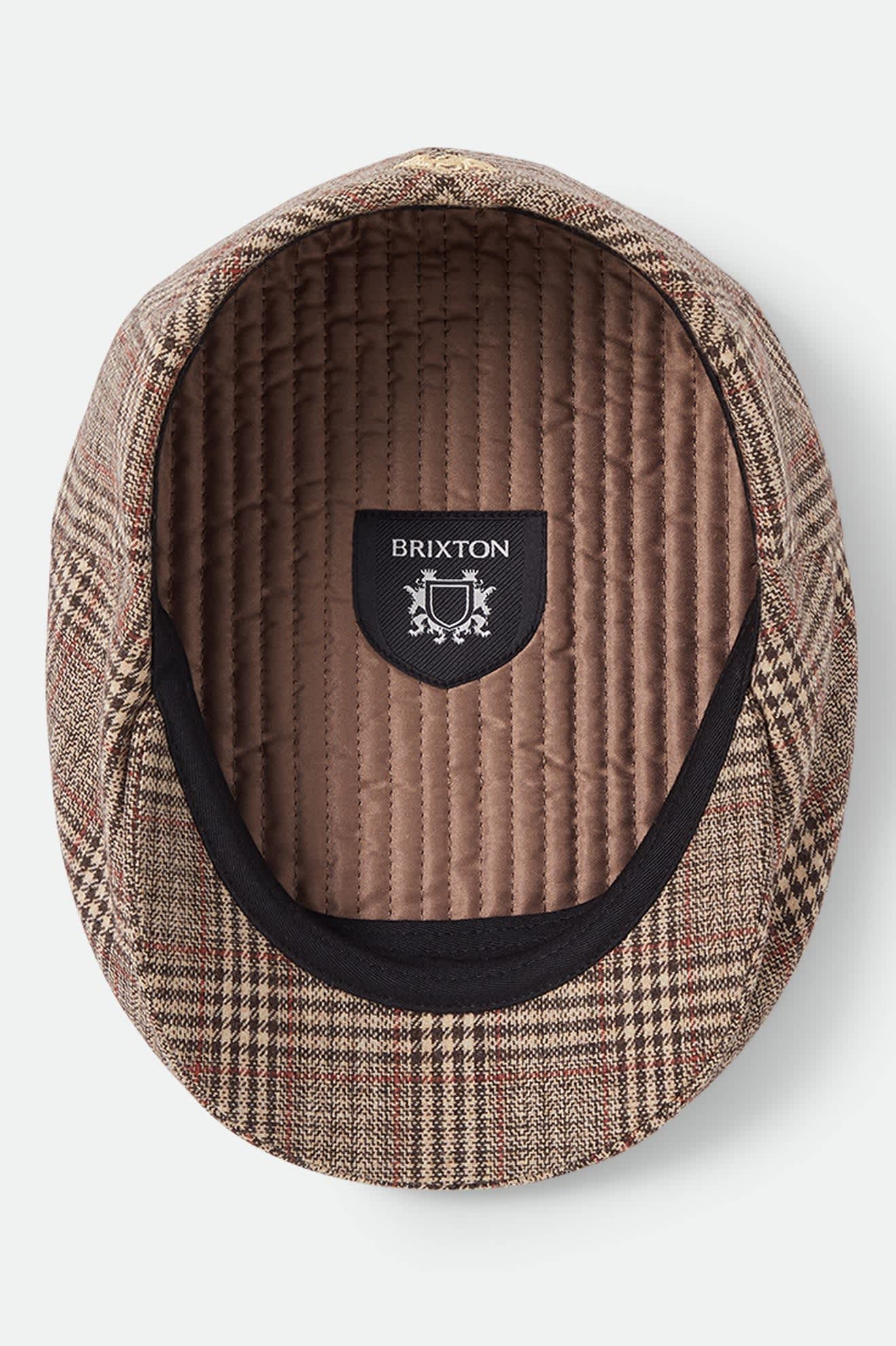 Unisex Century Barrel Snap Cap in the color Brown/Tan/Red Plaid - Additional Laydown image