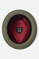 Unisex Stout Pork Pie in the color Olive Surplus/Bronze - Additional Laydown image