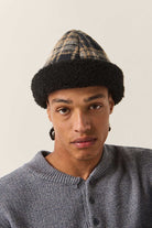 Unisex Ginsburg Hat in the color Navy/Sand/Cream - Men's Front View