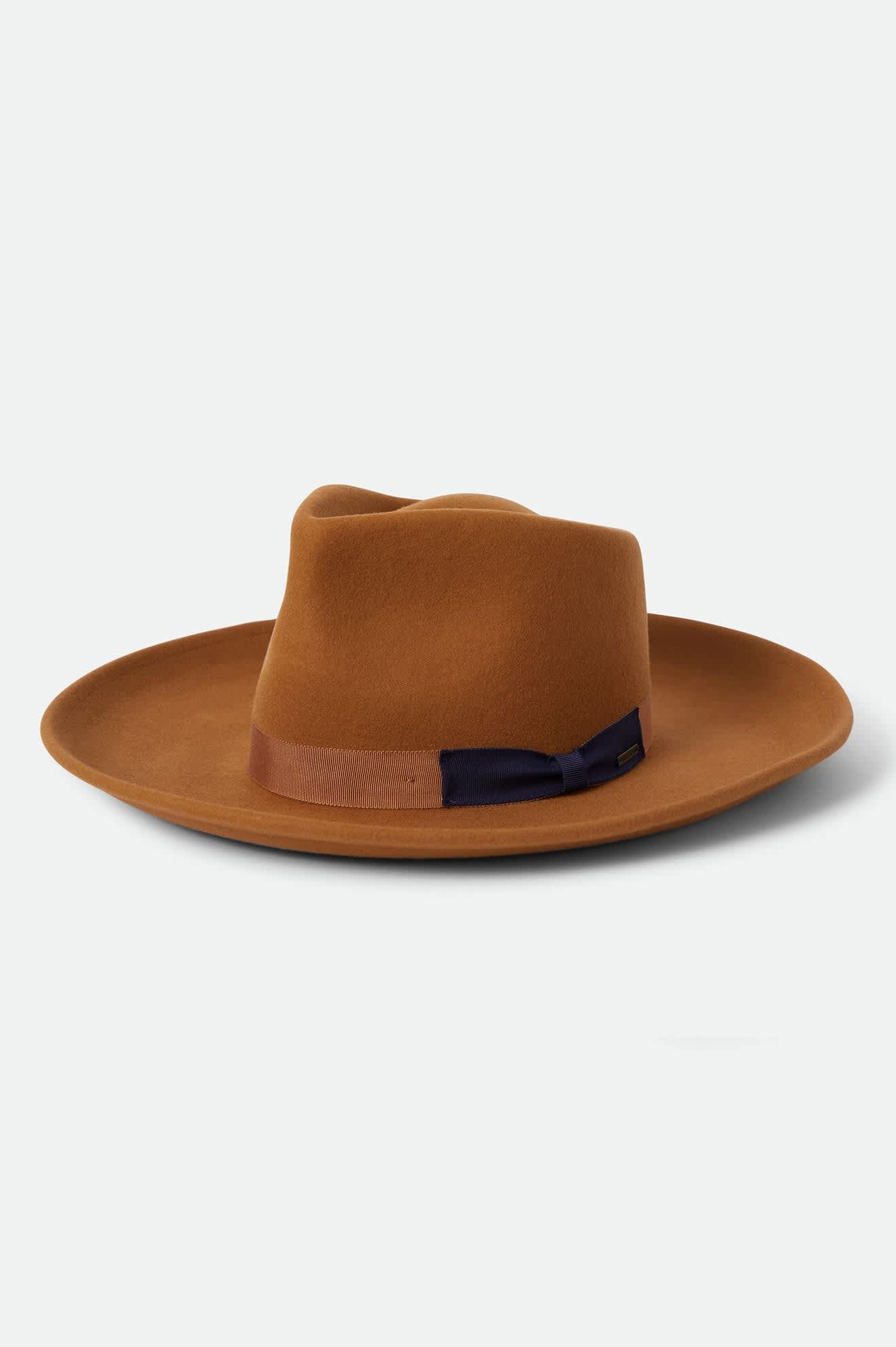 Women's Monet Fedora in the color Washed Copper - Front Product View