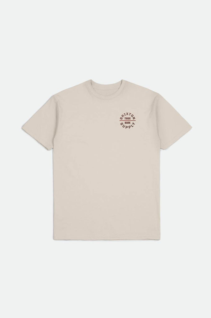 Brixton Oath V S/S Standard Tee - Cream/Dusk/Barn Red