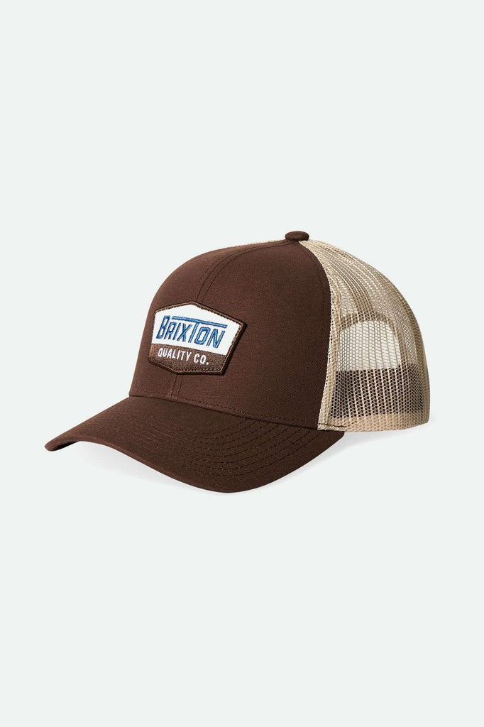 Brixton Unisex Regal Netplus Trucker Hat - Pinecone Brown/Off White | Main