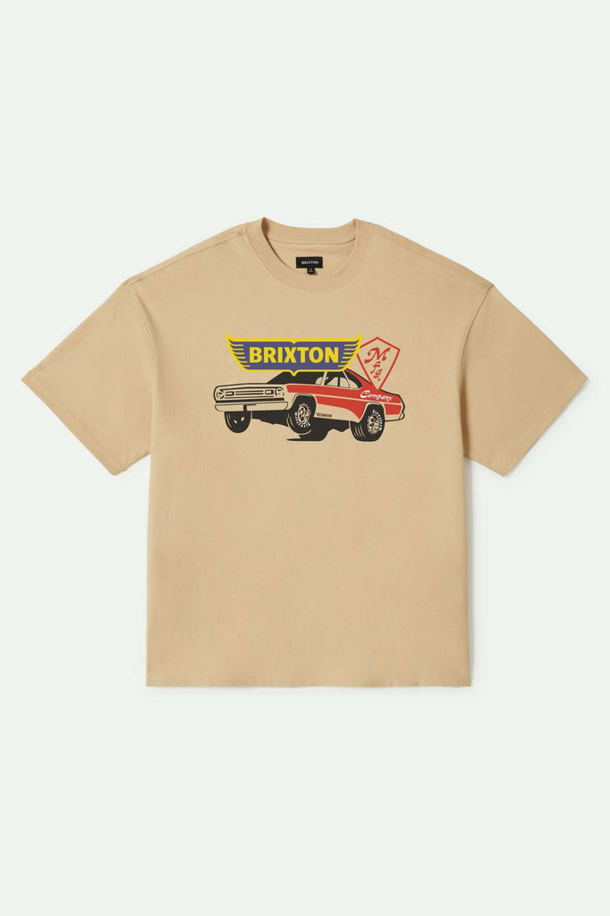 Brixton Men's Barona Heavyweight Relaxed T-Shirt - Cream Classic Wash | Main