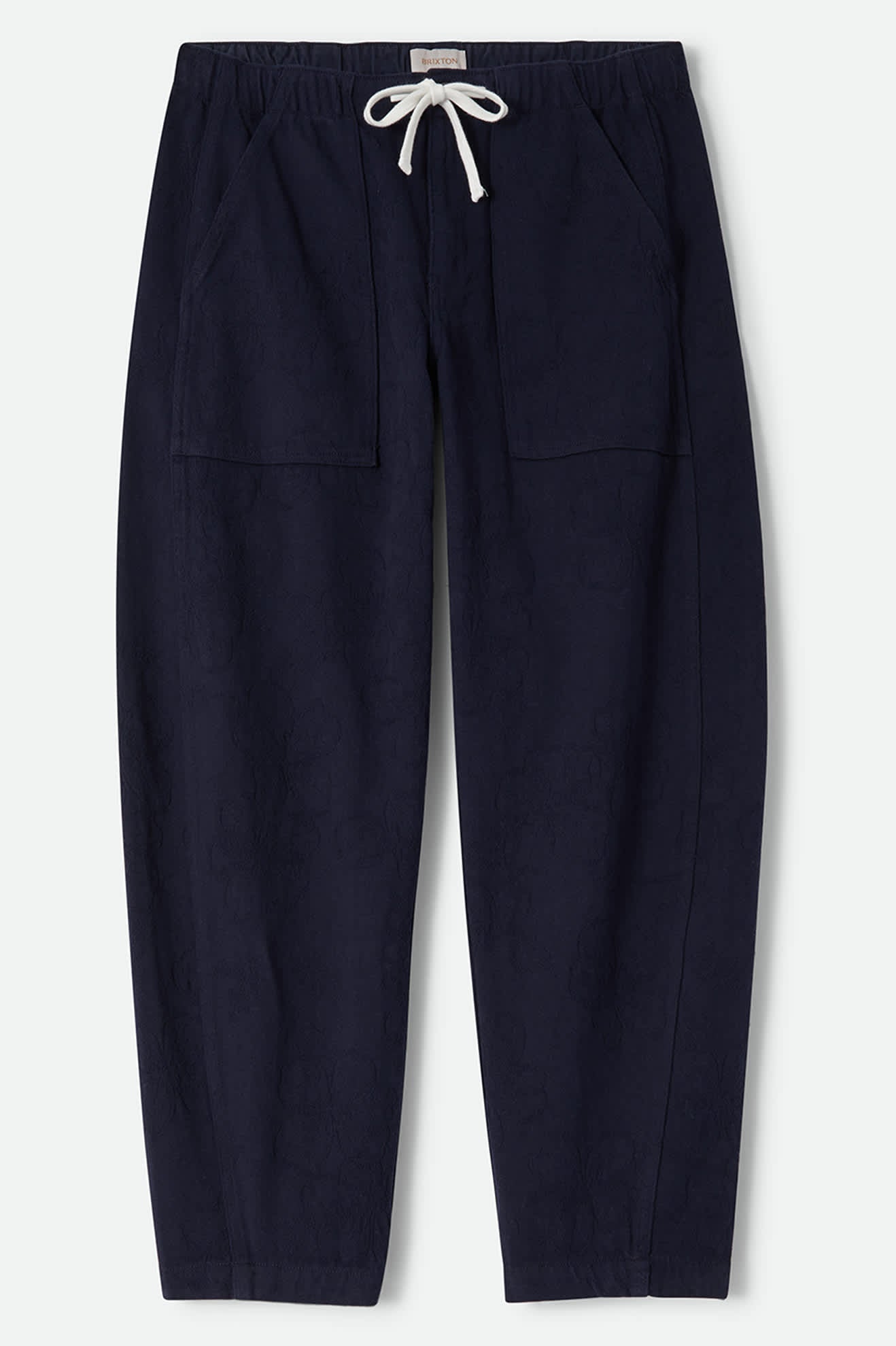 Women's Utility Everyday Barrel Pant in the color Washed Navy - Front Product View
