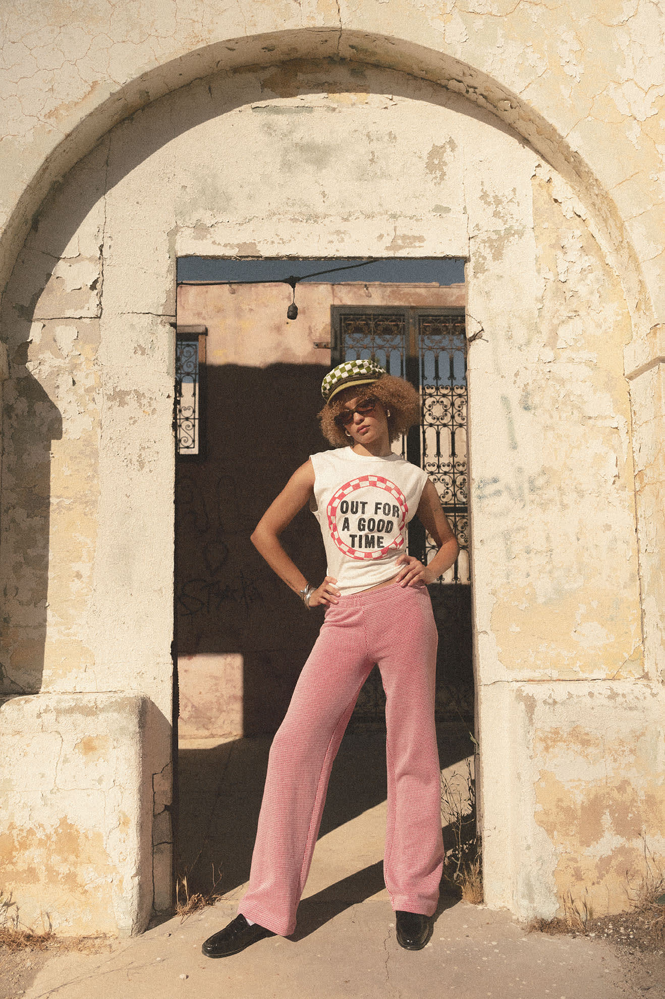 Women's Siesta Knit Pant in the color Adrenaline Rush/White Weave - Women's Lifestyle image