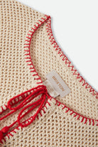 Women's The Crochet Cover Up in the color Timeless Taupe - Additional Laydown image