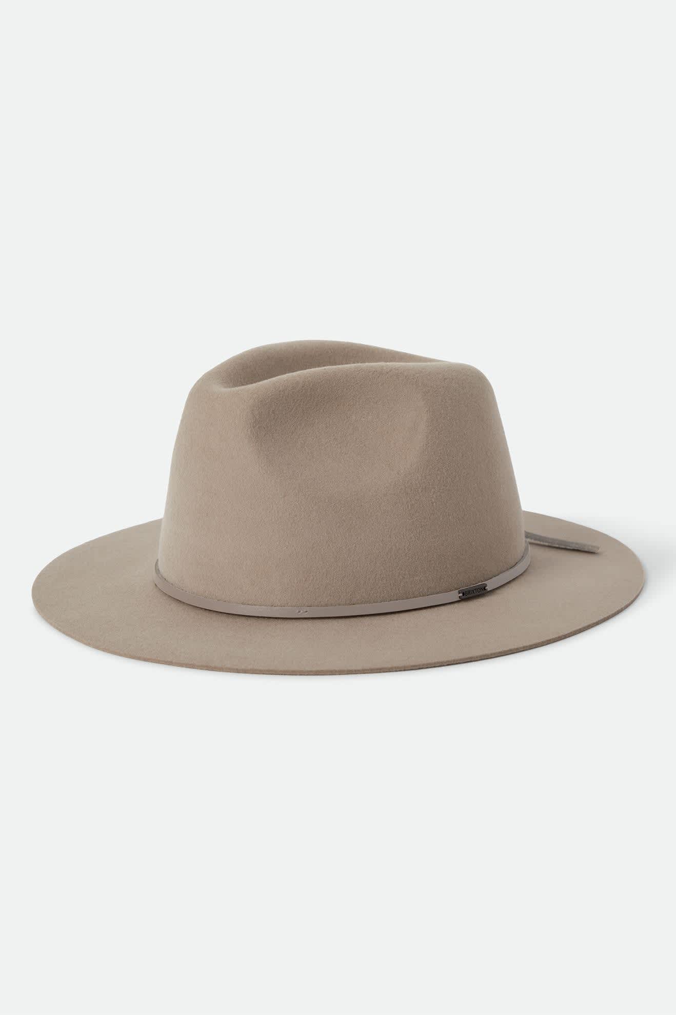 Unisex Wesley Fedora in the color Timeless Taupe - Front Product View