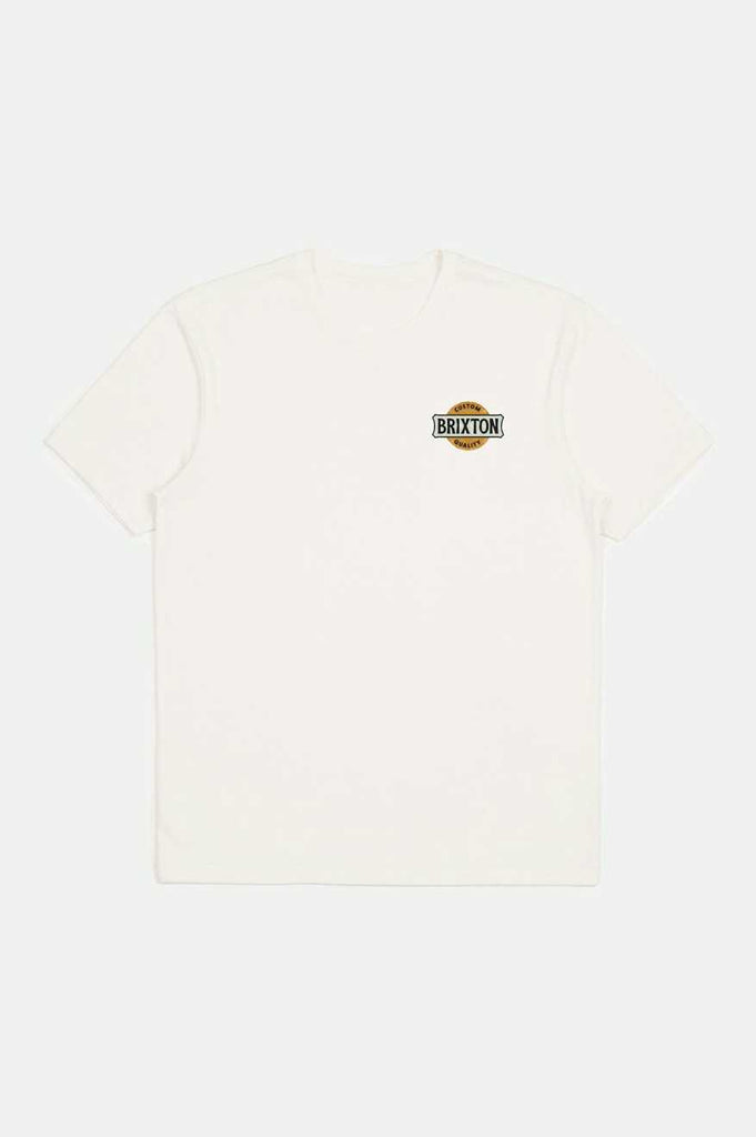 Brixton Men's Wendall S/S Tailored T-Shirt - White | Profile