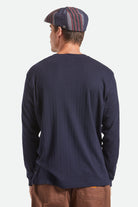 Unisex Altered Threads Brood Baggy Snap Cap in the color Medium Wash Denim - Men's Back View