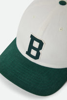 Unisex Big B Adjustable Hat in the color Off White/Primal Green - Additional Laydown image