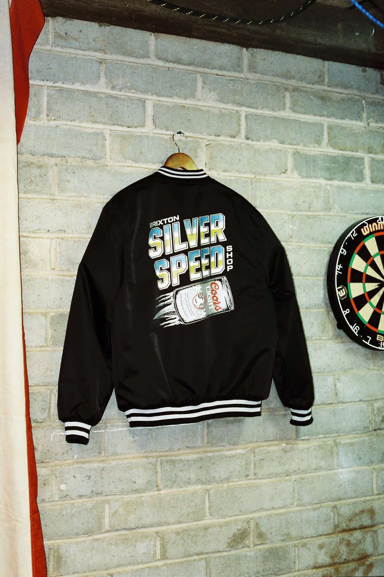 Men's Coors Light Silver Speed Shop Jacket in the color Black/Silver - Men's Lifestyle image