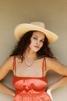 Women's Eden Smocked Top in the color Crimson - Men's Lifestyle image