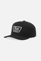 Brixton Unisex Linwood C NetPlus MP Snapback - Black/White | Profile