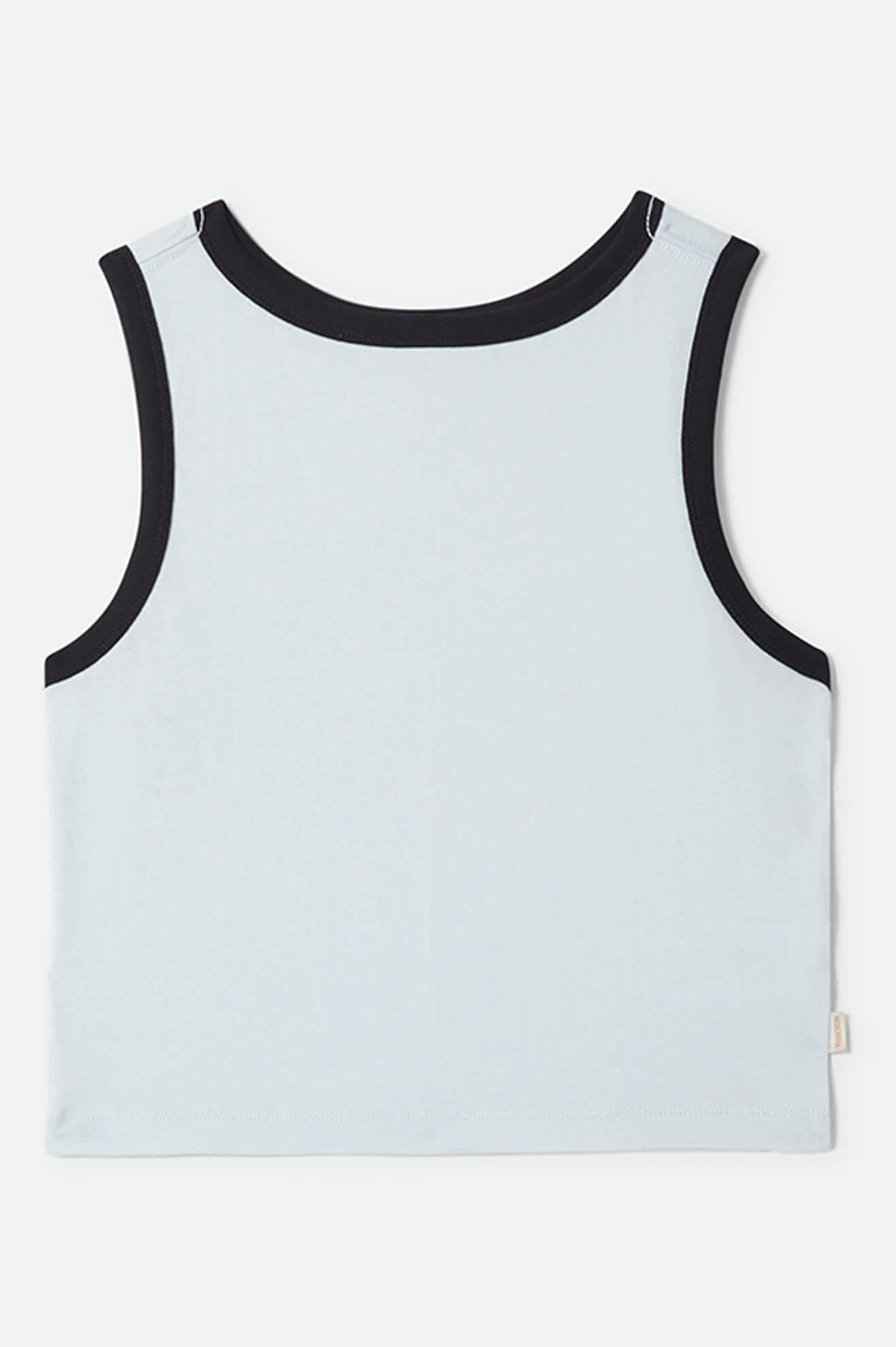 Women's Carefree Organic Garment Dye Cropped Tank in the color Blue Aura - Front Product View