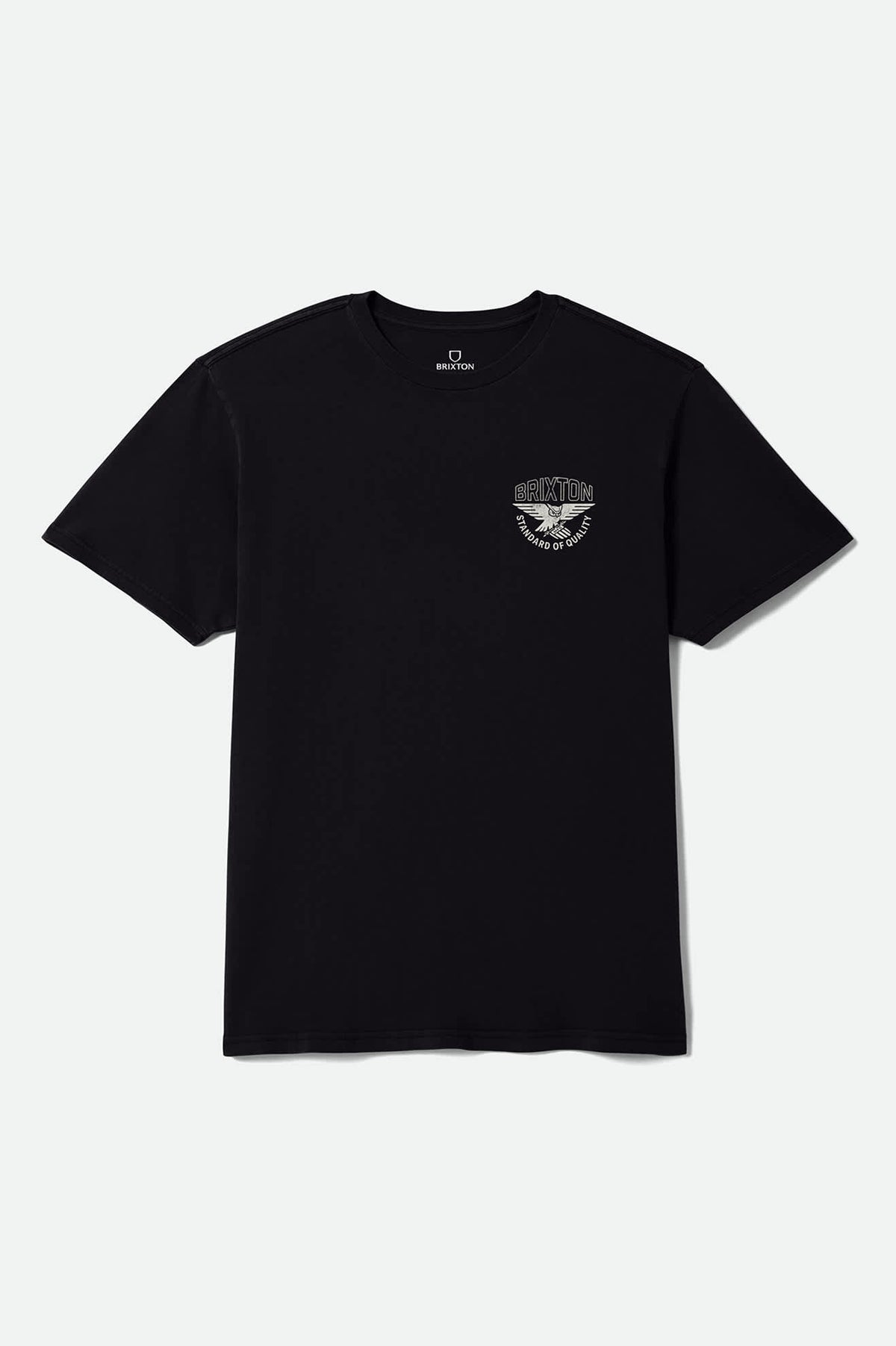 Men's Watcher Standard T-Shirt in the color Black Worn Wash - Front Product View