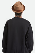 Unisex Stout Pork Pie in the color Tan - Men's Back View