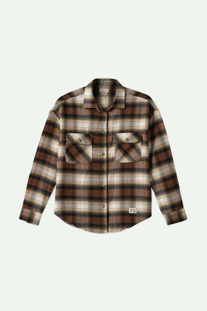 Brixton Women's Bowery Women's Classic L/S Flannel - Pinecone Brown/Black/Sand | Main