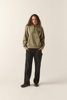 Women's Ramblin Rose Hoodie in the color Olive Surplus - Women's Front View