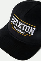 Unisex Pierson Netplus Snapback in the color Black Corduroy - Additional Laydown image