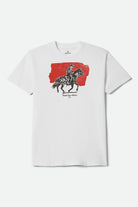 Men's Duston Short Sleeve Shirt in the color White - Front Product View