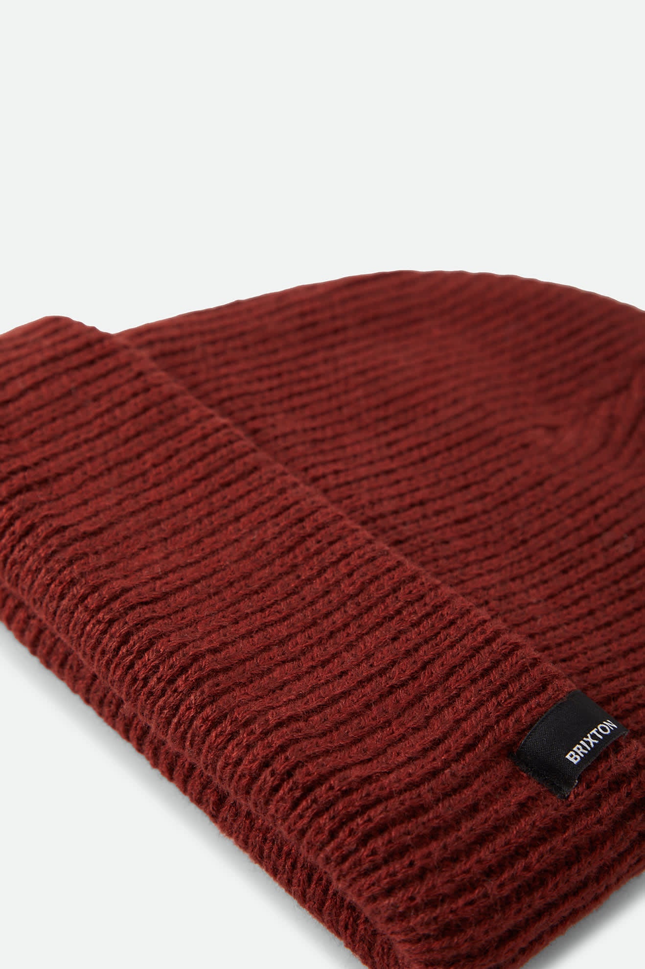 Unisex Chunky Heist Beanie in the color Marled Red Earth - Additional Laydown image