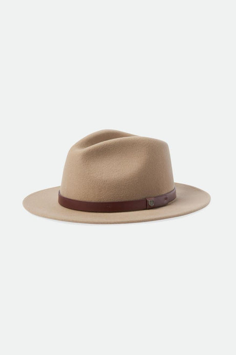 Brixton Unisex Messer Fedora - Sand | Main