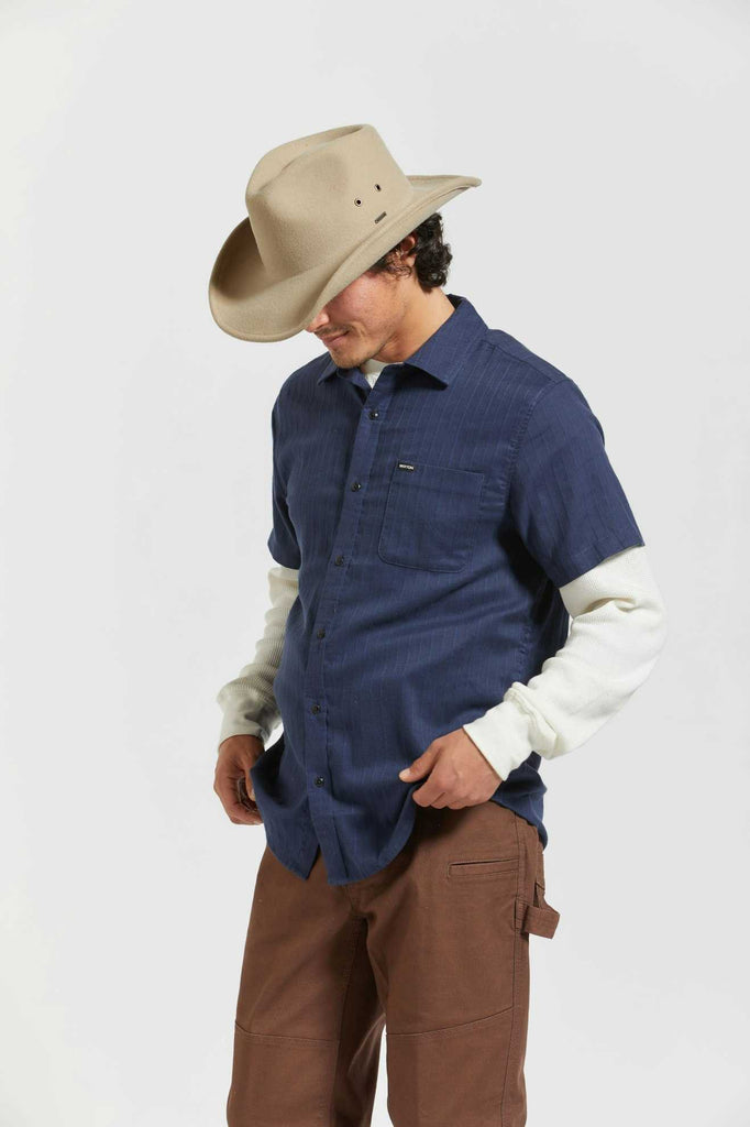 Brixton Unisex Scottsdale Weather Guard Cowboy Hat - Sand | Men's Side Fit