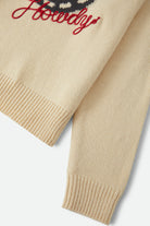 Women's Howdy Crew Sweater in the color Whitecap - Additional Laydown image