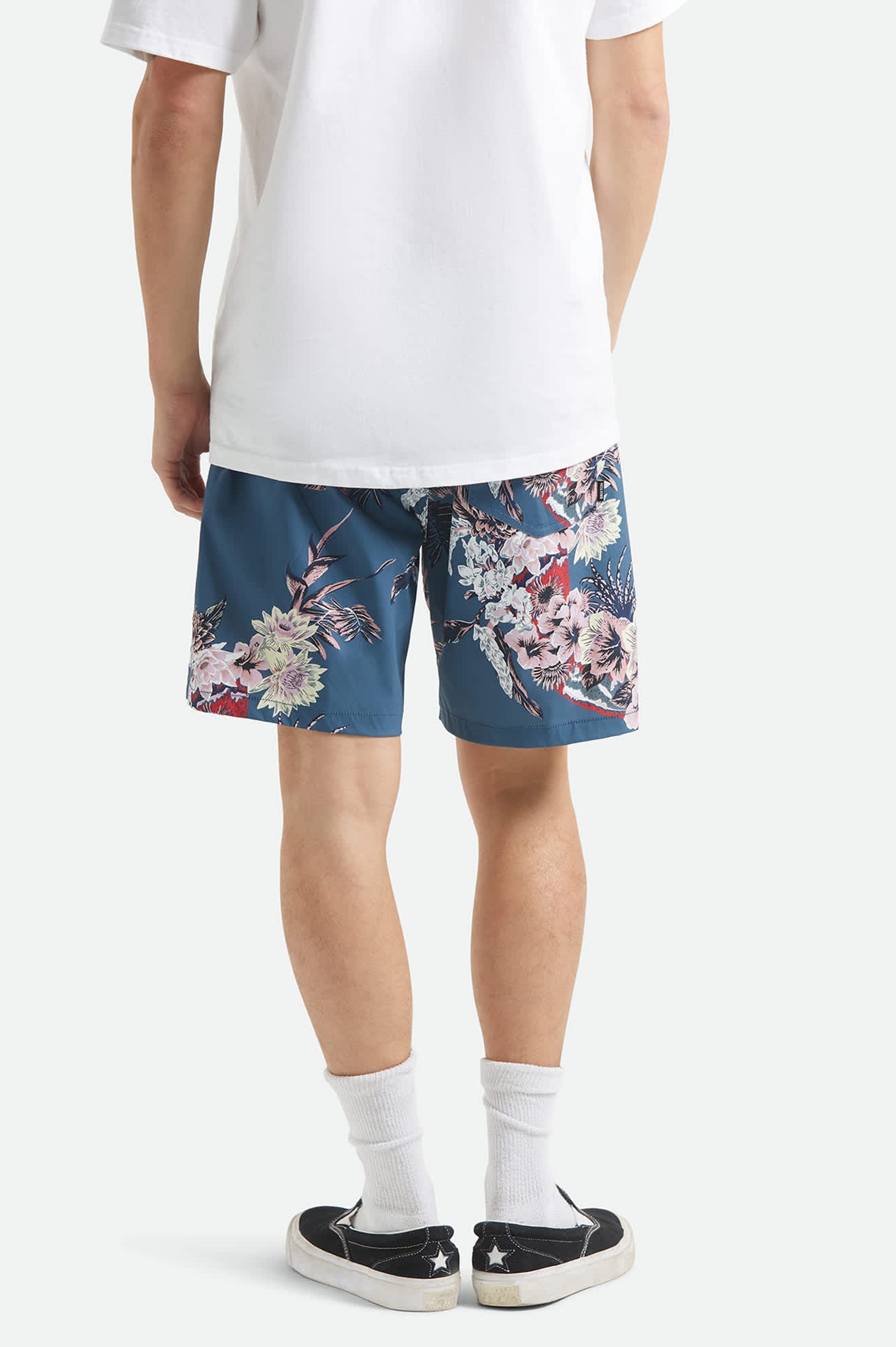 Men's Everyday Stretch Hybrid Short 7" in the color Midnight Blue - Men's Back View