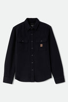 Men's Bowery Heavyweight Flannel in the color Black - Front Product View