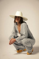 Women's Marina Panama Lifeguard Hat in the color Panama White - Additional Fit image