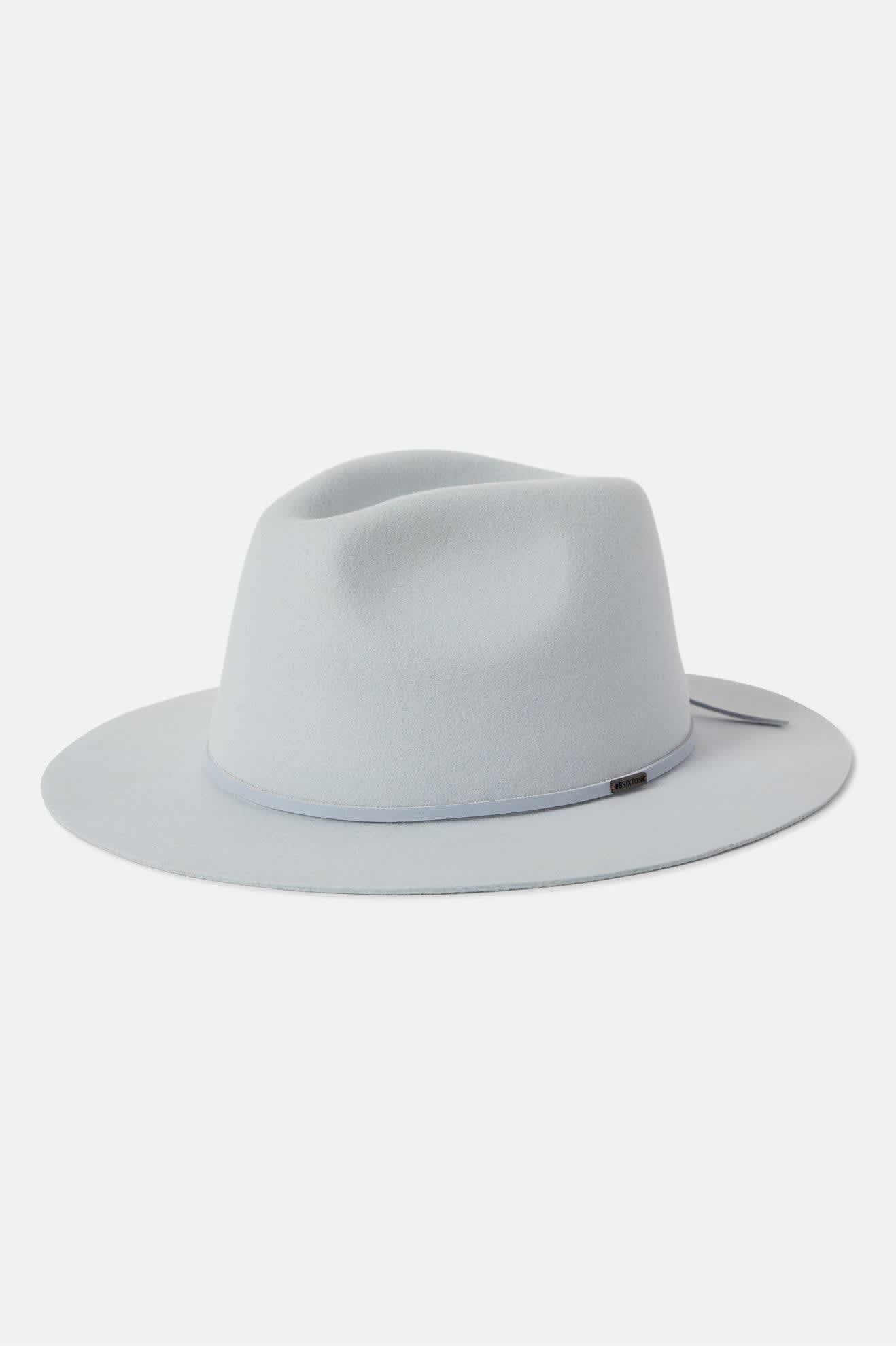 Unisex Wesley Fedora in the color Blue Aruba - Front Product View