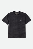 Men's Journey Short Sleeve Pocket T-Shirt in the color Black Tiger Camo - Front Product View