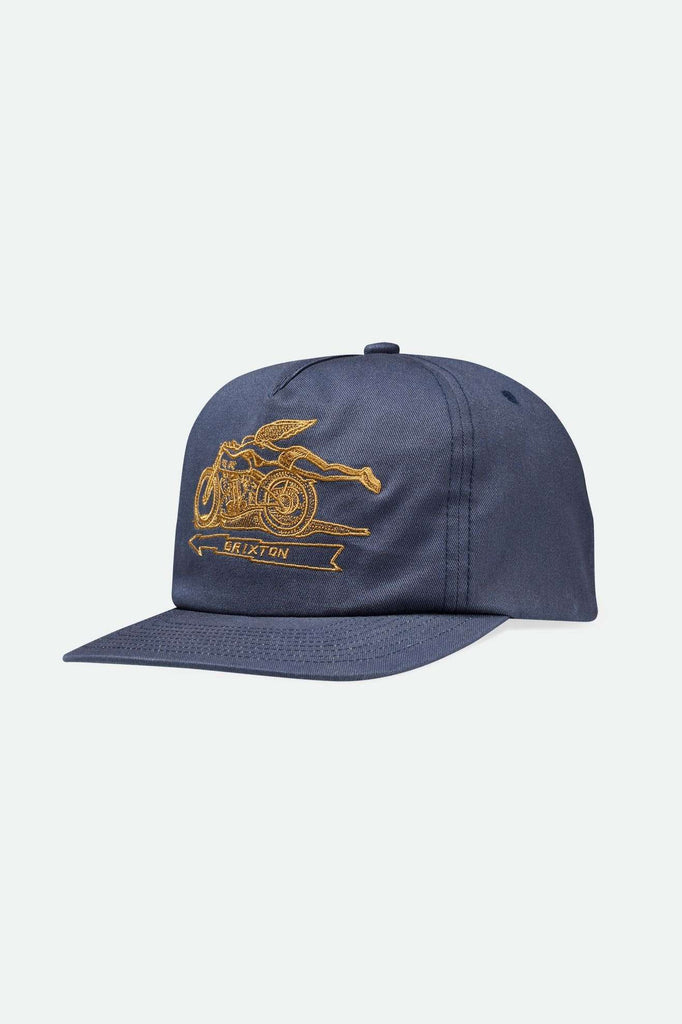 Brixton Men's 20th Anniversary Flyer HP Snapback - Navy | Main