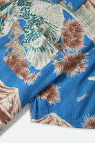 Men's Rainier X Brixton Short Sleeve Shirt in the color Blue Sky - Additional Laydown image