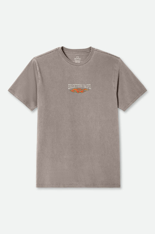 Men's Hardee S/S Standard T-Shirt in the color Cinder Worn Wash - Front Product View