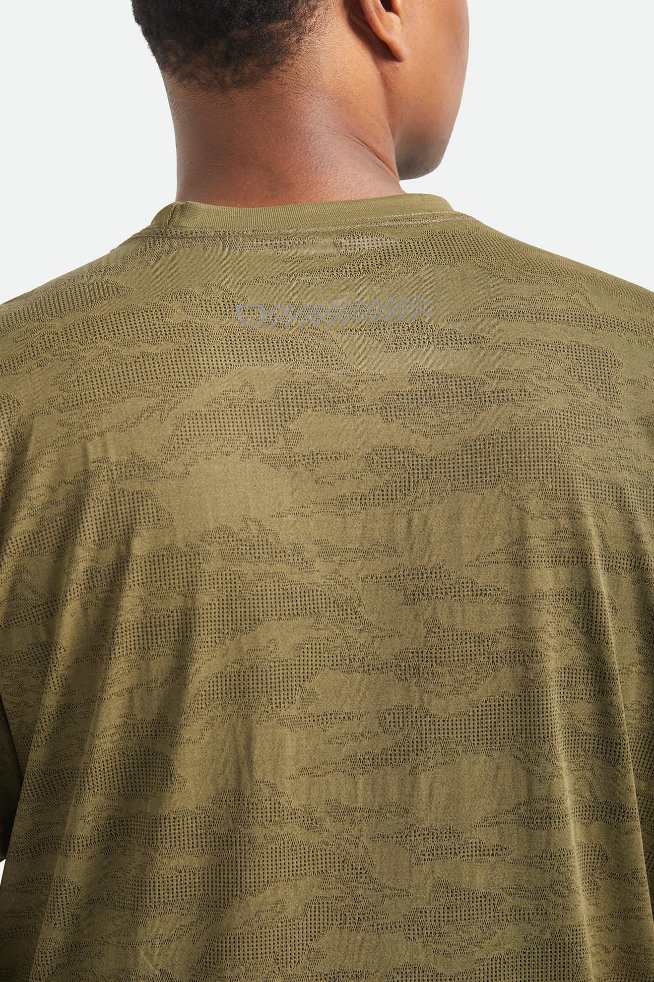 Men's Journey Short Sleeve Pocket T-Shirt in the color Olive Tiger Camo - Additional Fit image