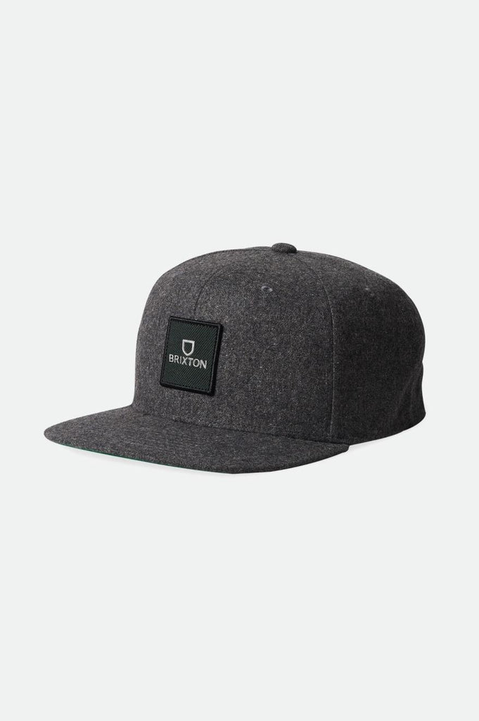 Brixton Alpha Square Netplus MP Snapback - Charcoal