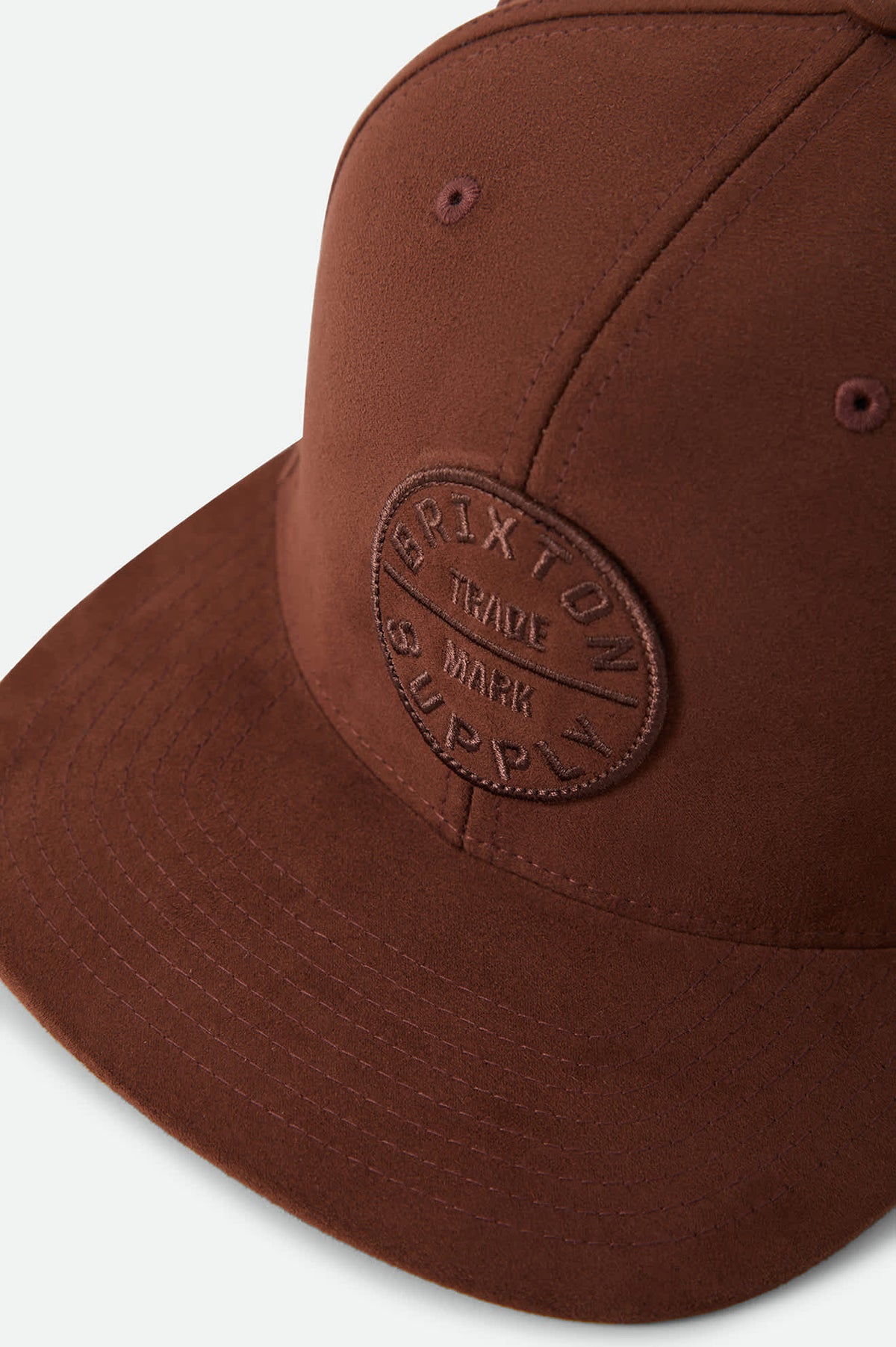 Unisex Oath III Snapback in the color Pinecone Brown Suede - Additional Laydown image