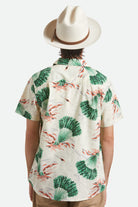 Unisex Hitch Ranch Fedora in the color Off White - Men's Back View