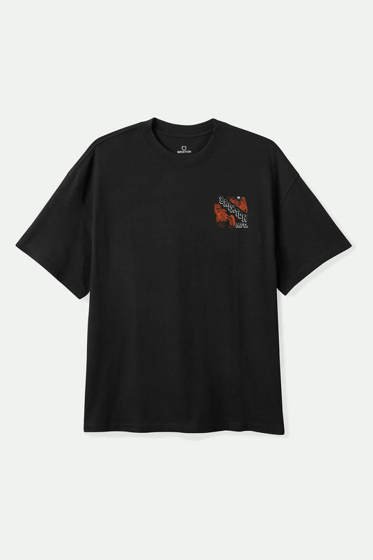 Men's Paco S/S Tailored T-Shirt in the color Black - Front Product View