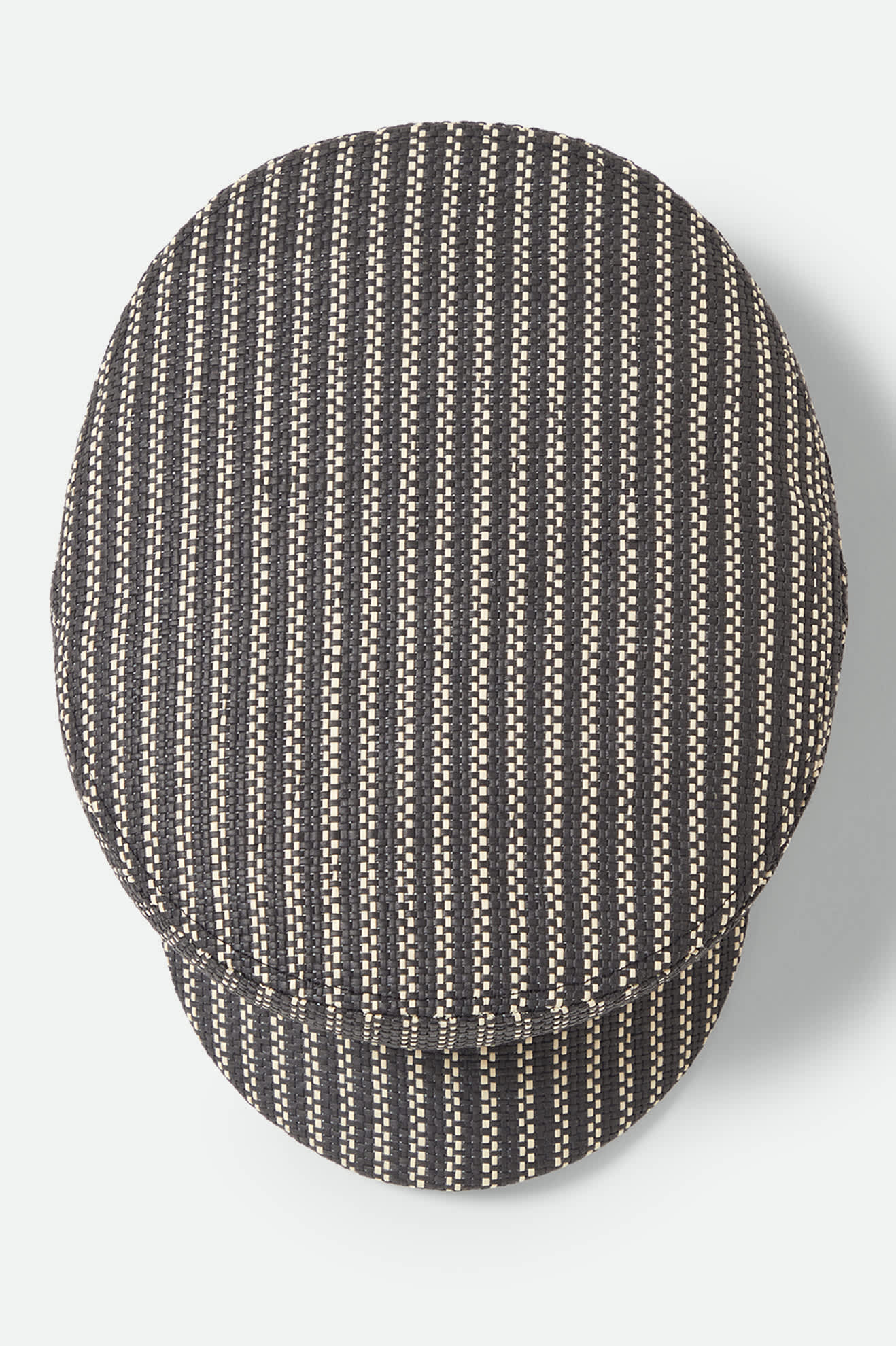 Unisex Fiddler Lightweight Fisherman Cap in the color Black/Natural Straw - Additional Laydown image