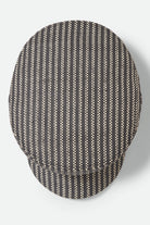 Unisex Fiddler Lightweight Fisherman Cap in the color Black/Natural Straw - Additional Laydown image