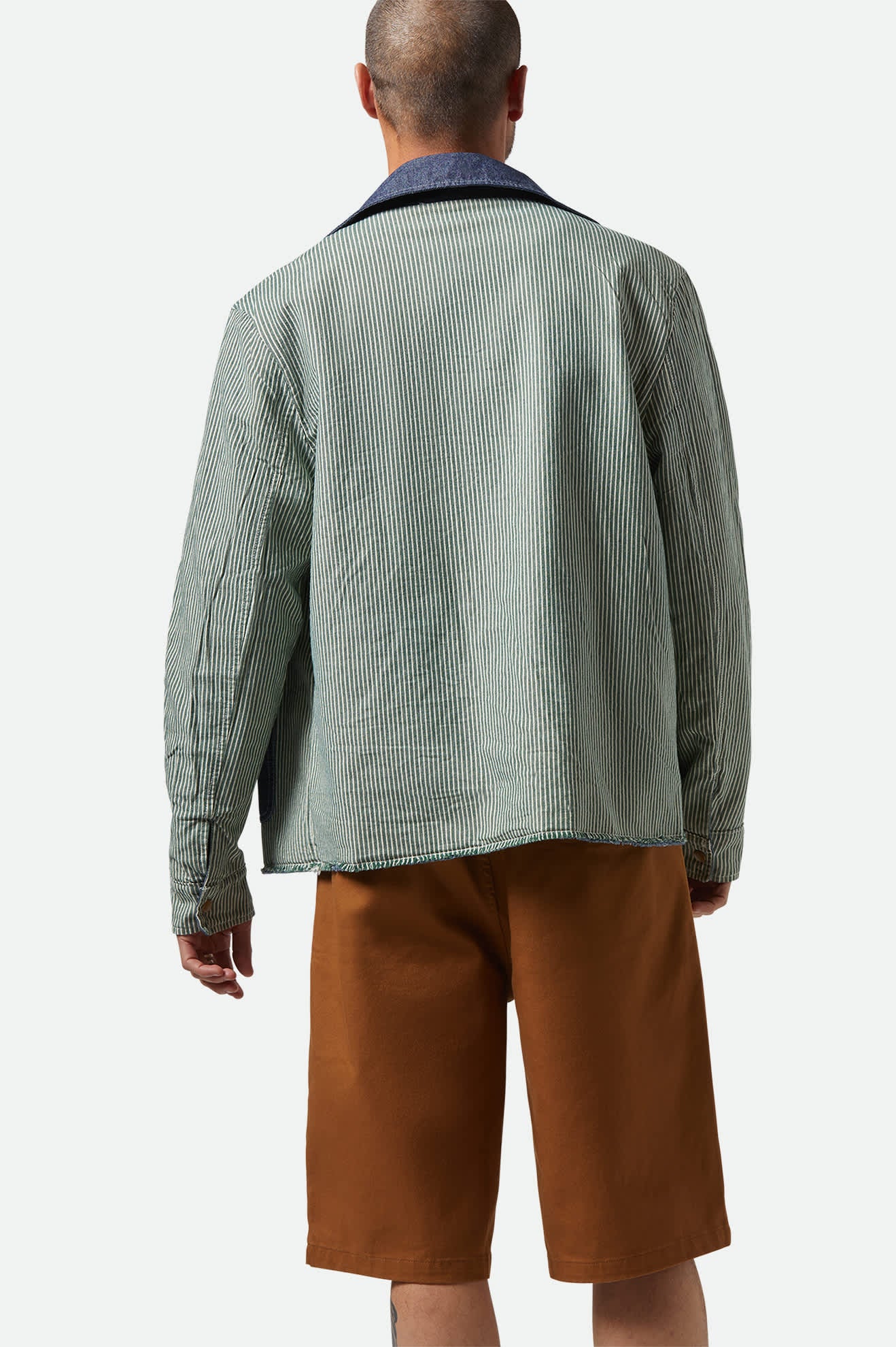 Men's Assembly Reversible Chore Jacket in Indigo/Pine Needle