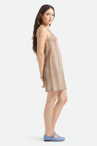 Women's The Cabana Mesh Tunic Dress in the color Multi Color Zigzag - Women's Side View