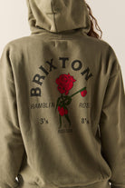 Women's Ramblin Rose Hoodie in the color Olive Surplus - Additional Fit image