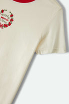 Women's Sunday Vibes Slim Crew T-Shirt in the color Off White - Additional Laydown image