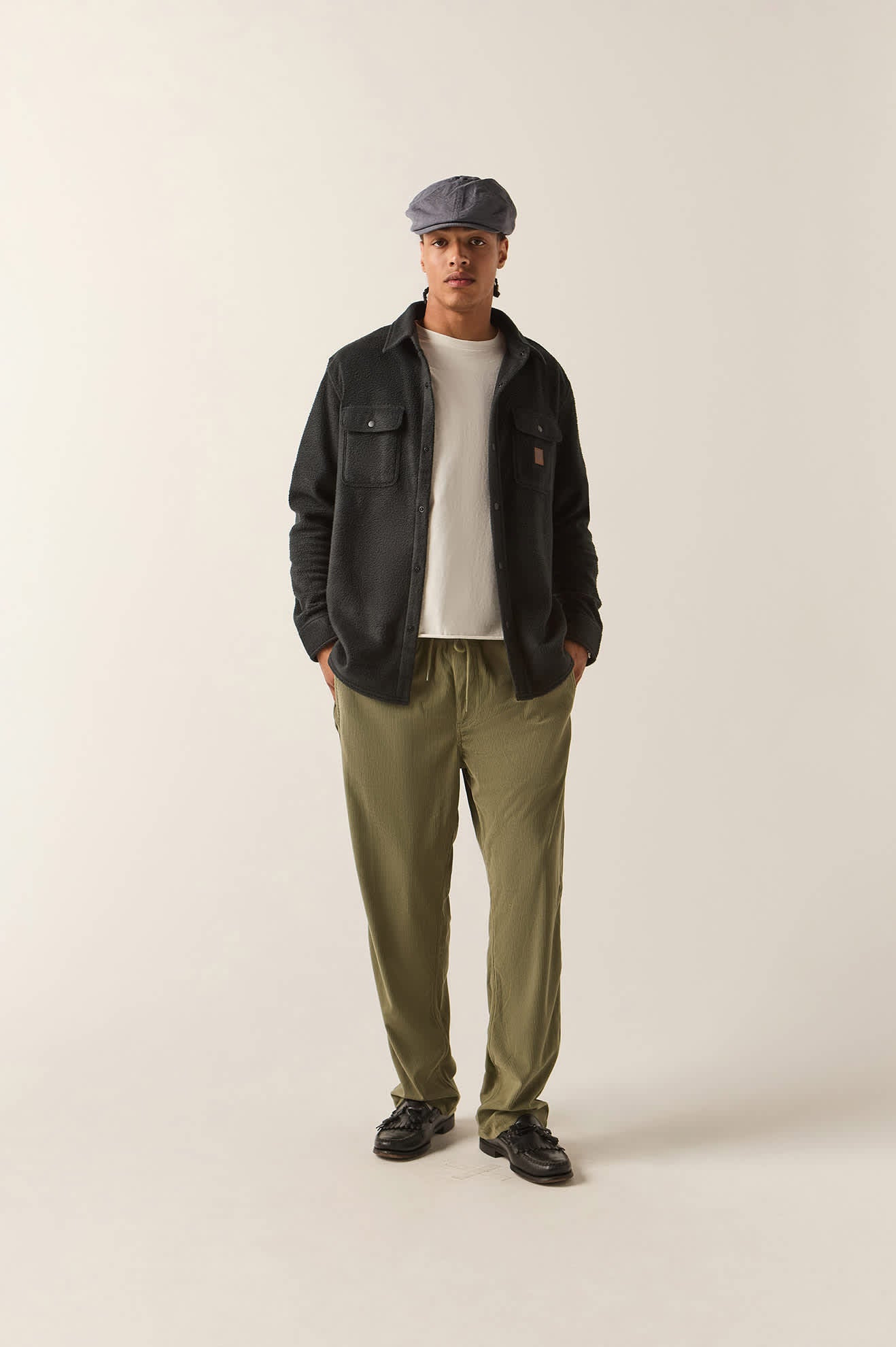 Men's Everyday E-Waist Corduroy Pant in the color Olive Surplus Corduroy - Additional Fit image
